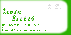 kevin bielik business card